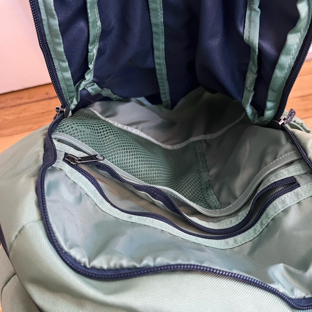 Patagonia Two-Tone Green and Blue Backpack - Picture 5 of 6